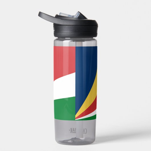 Waterfles met Seychellen Kleuren Design (Rechts)