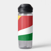 Waterfles met Seychellen Kleuren Design (Achterkant)