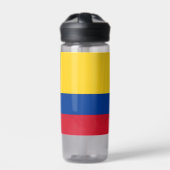 Waterfles met vlag van Colombia (Voorkant)