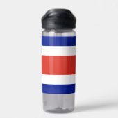 Waterfles met vlag van Costa Rica (Achterkant)