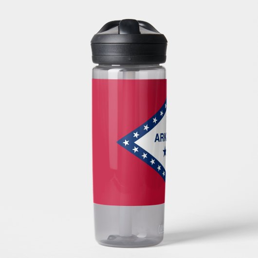 Waterfles met vlag van de staat Arkansas, VS (Voorkant)