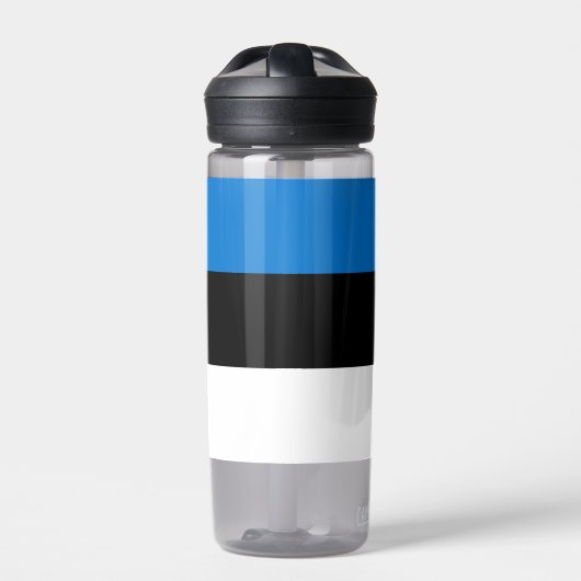Waterfles met vlag van Estland (Voorkant)