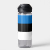 Waterfles met vlag van Estland (Achterkant)