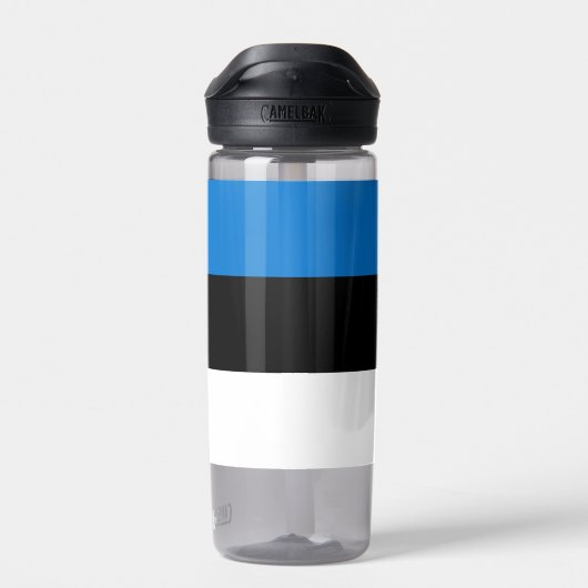 Waterfles met vlag van Estland (Achterkant)