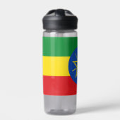Waterfles met vlag van Ethiopië (Voorkant)