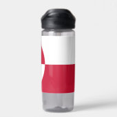 Waterfles met vlag van Groenland (Achterkant)