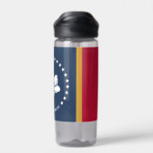 Waterfles met vlag van Mississippi, VS (Achterkant)