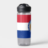 Waterfles met vlag van Missouri, V.S. (Voorkant)