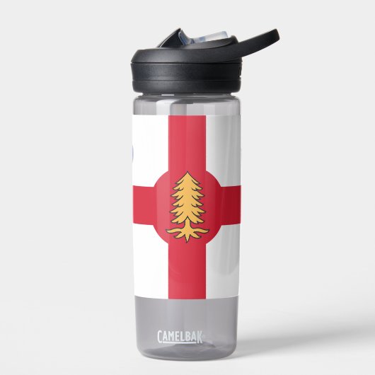 Waterfles met vlag van Montreal, Quebec, Canada (Links)