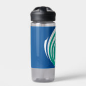 Waterfles met vlag van Ottawa, Canada (Voorkant)