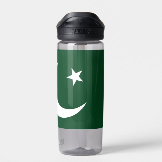 Waterfles met vlag van Pakistan (Achterkant)