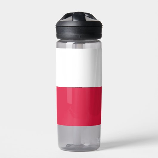 Waterfles met vlag van Polen (Voorkant)