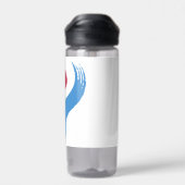 Waterfles met vlag van Seoul, Zuid-Korea (Achterkant)