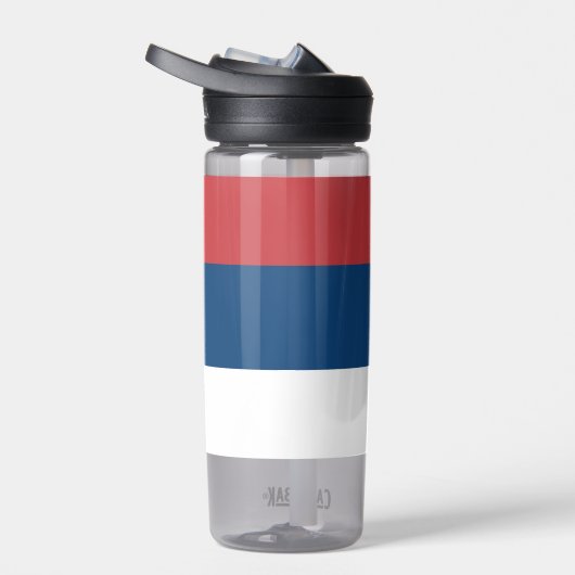 Waterfles met vlag van Servië (Rechts)