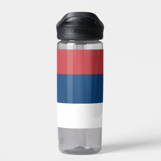 Waterfles met vlag van Servië (Achterkant)