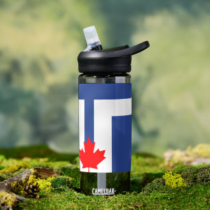Waterfles met vlag van Toronto, Canada