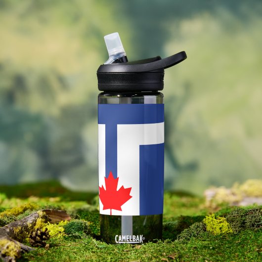 Waterfles met vlag van Toronto, Canada (Buiten)