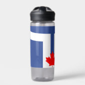 Waterfles met vlag van Toronto, Canada (Voorkant)