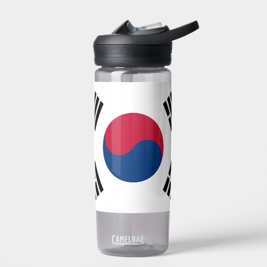 Waterfles met vlag van Zuid-Korea (Links)