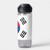 Waterfles met vlag van Zuid-Korea (Achterkant)