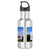 Waterfles met vuurtoren voor noord punt (Achterkant)