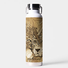 Waterfles met wilde Sepia Luipaard