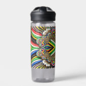 Waterfles met Zuid-Afrikaanse kleuren Design (Voorkant)