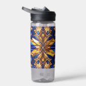 Waterfles met Zweden Kleuren Design (Rechts)