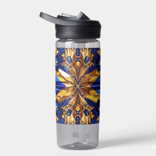 Waterfles met Zweden Kleuren Design (Rechts)