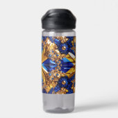 Waterfles met Zweden Kleuren Design (Achterkant)