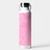 Waterfles - Monogram Roze Marmer Twee Tons (Voorkant)