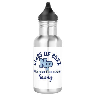 Waterfles North Penn High School Logo Custom