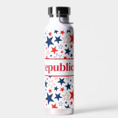 Waterfles Patriottisch Sterren Republikein (Links)
