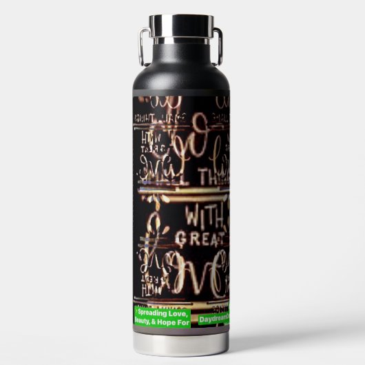 Waterfles - Prachtige kunst (Voorkant)