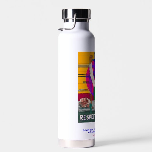 Waterfles: Respecteer onze arbeid Waterfles (Rechts)