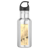 Waterfles, roestvrij staal TWEE KONIJNTJES & EEN M Waterfles (Voorkant)