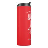 Waterfles - Rood (Persoonlijk) Thermosbeker (Gedraaid links)