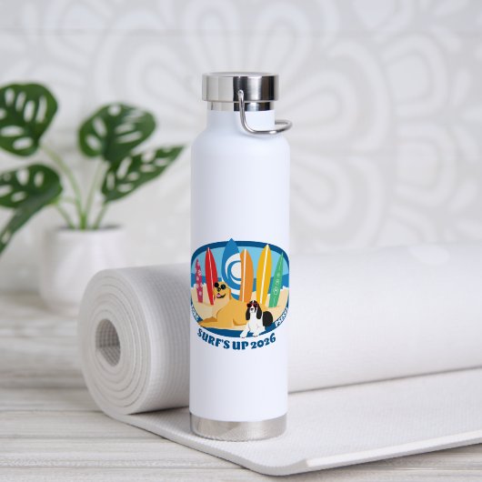 Waterfles Surfs Up (Yoga (Gedraaid) )