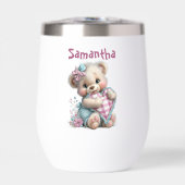 Waterfles Teddybeer Baby Shower (Voorkant)