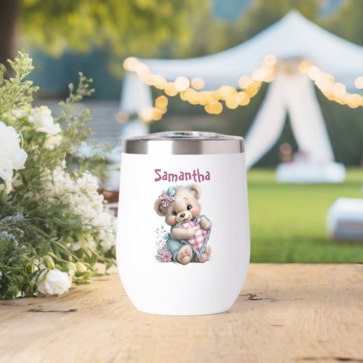 Waterfles Teddybeer Baby Shower (Bruiloft (Gedraaid)  )