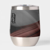 Waterfles Trend Abstract Art Zwart Wit Poeder (Voorkant)