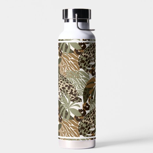Waterfles Tropische Dierenprint (Links)