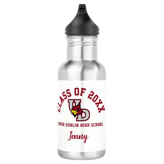 Waterfles Upper Dublin High School Logo Custom (Rechts)