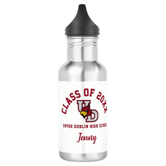 Waterfles Upper Dublin High School Logo Custom (Links)