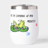 Waterfles Valentijnsdag Funny Love Kiss Frog (Voorkant)