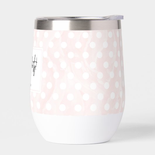 Waterfles voor Bruidsdouche met Stippen Pyjama (Links)