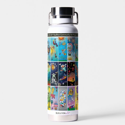 Waterfles - zo dichtbij (Achterkant)