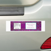 Waterflesetiket Arabisch Paarse Bumpersticker (Op auto)
