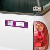 Waterflesetiket Arabisch Paarse Bumpersticker (Op Truck)