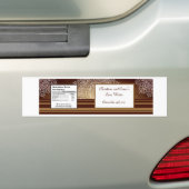 Waterflesetiket Diep Marokkaans Bruin Bumpersticker (Op auto)